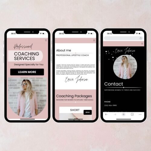 Landing Page for Coaches in Canva - Image 2