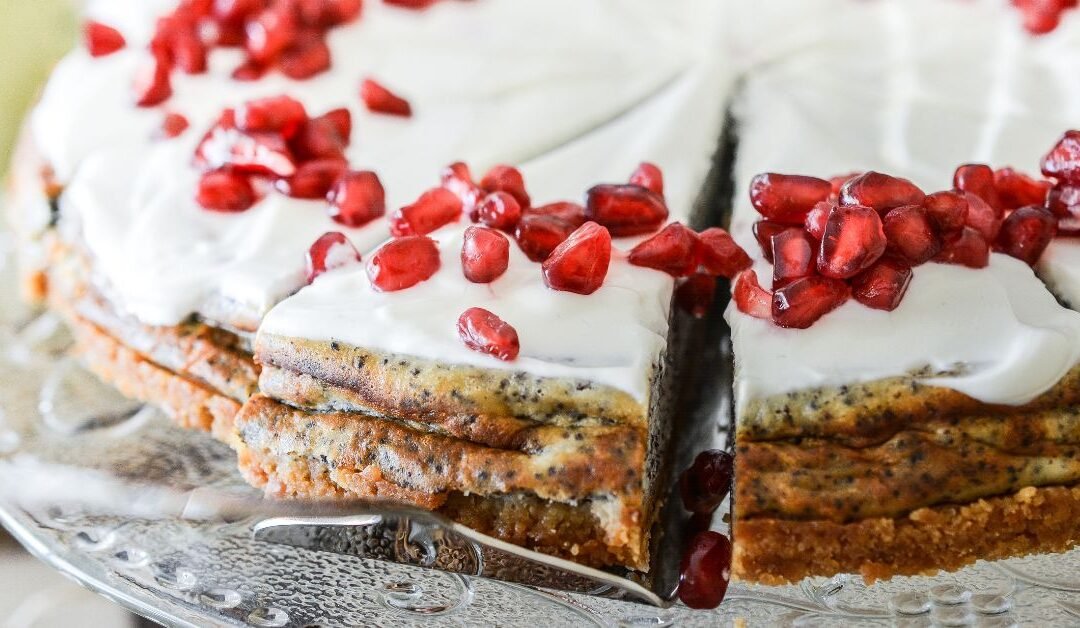 Pomegranate Poppy Seed Cake