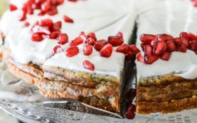 Pomegranate Poppy Seed Cake